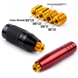 1X Aluminum Alloy Car Gear Shift Knob Shifter Lever Head Adapter Inside Thread M8*1.25/M10*1.25/M10*1.5/M12*1.25