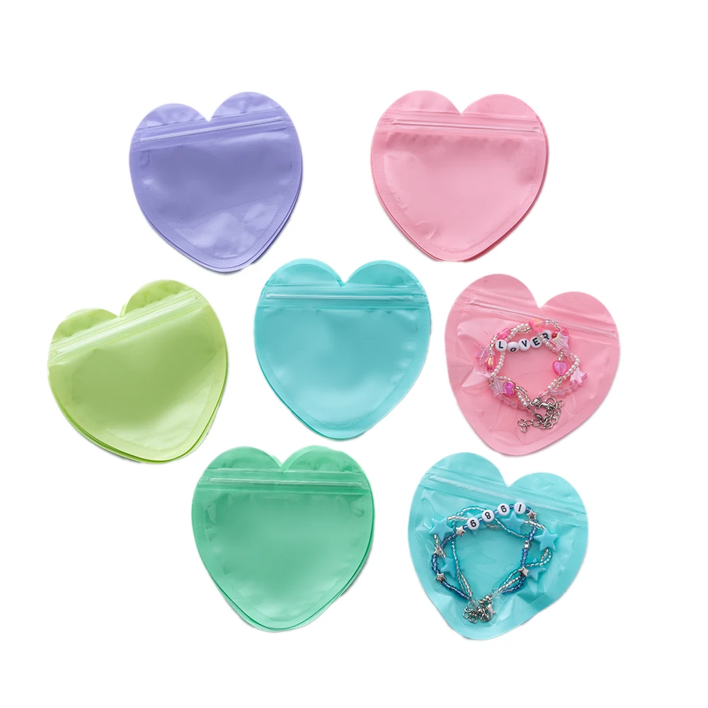 50pcs 10x10cm Self Sealing Zipper Lock Bags For DIY Candy Cookie Storage Gifts Jewelry Packaging Pouches Supplies Small Business