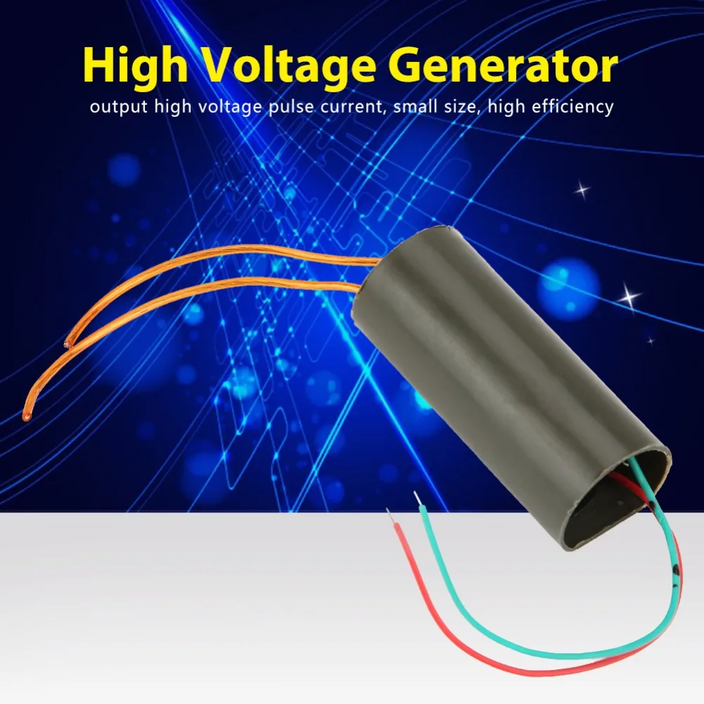 DC 3-6V High Voltage Pulse Generator Battery Powered 400KV Arc Coil Module Efficient Boost Step Up Power Module