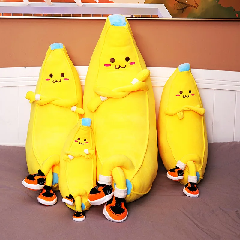 New 50cm Creative Funny Anime Banana Man Plush Doll Pillow Kids Cartoon Soft Animal Stuffed Plush Toys Gifts Cute Home Decor