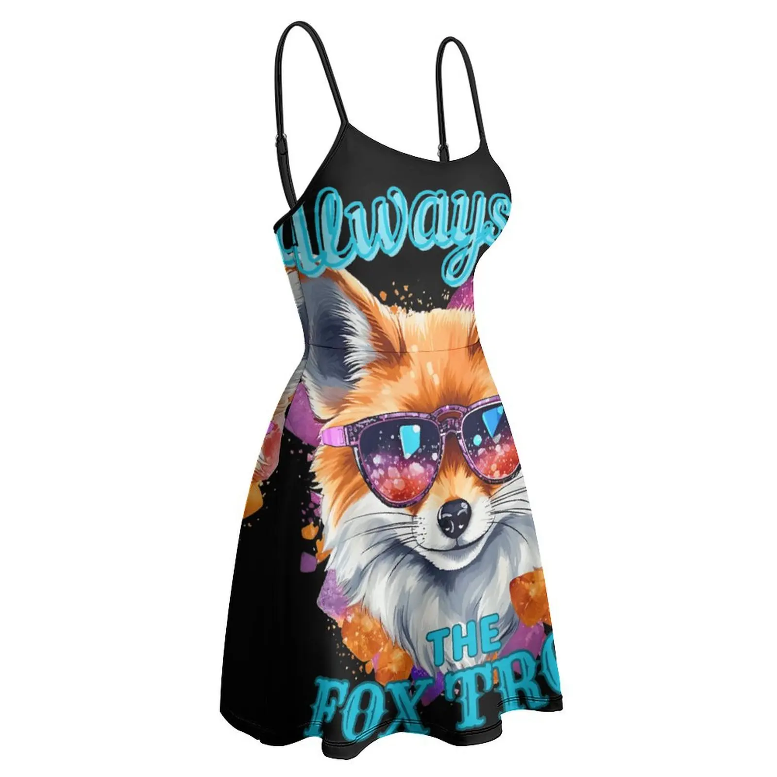 

Сексуальное женское платье Платья на Лисице Трока. Классическое женское платье на бретельках Fox Face, винтажное платье для отдыха Nerd