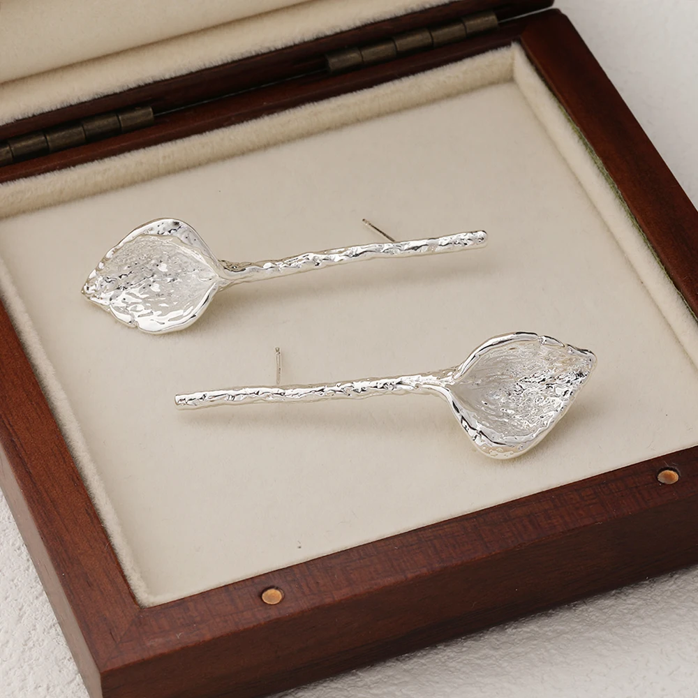 2 قطعة لذيذ الزهور الطويلة الأذن ترصيع أقراط لصنع المجوهرات النتائج DIY بها بنفسك النحاس 14 كيلو مطلية بالذهب 55*16 مللي متر اكسسوارات #6