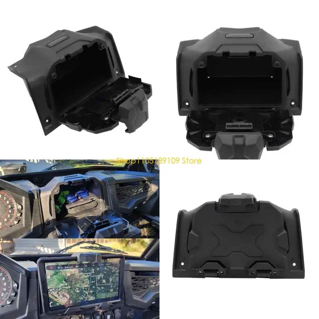 

P5ED UTV Electric Device Tablet Holder Stand with Integrated Storage Box Compatible for UTV XP1000 2019-2023 ATV Accessories