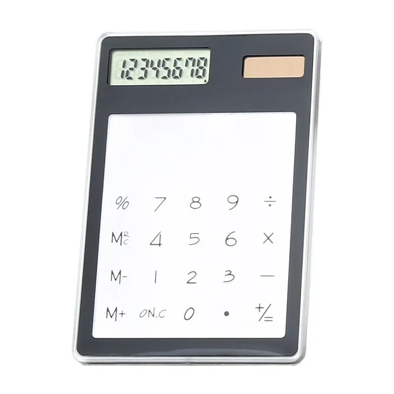 Calculadora de macarrón solar de pantalla grande de 40 piezas, calculadora electrónica con pantalla digital de suma y resta de 8 bits