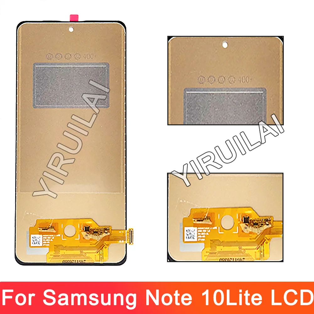 Tela tft para samsung galaxy note 10 lite display lcd com peças digitador da tela de toque para samsung n770 n770f/ds n770f/dsm