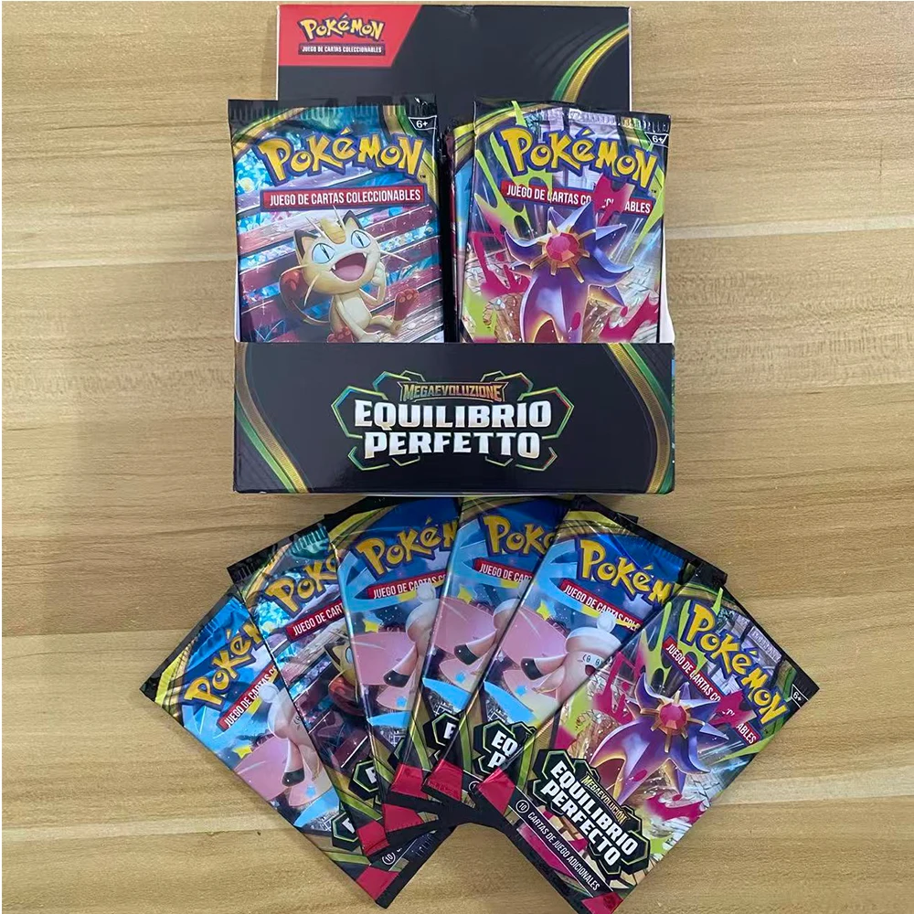 

36style 4pack Pokemon Card Spanish Version PERFECT ORDER VIOLE 151 MEGA EVOLUTION Evolution HIDDEN FATES Booster Box Collectible