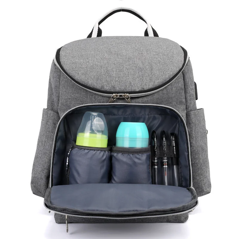 

Daddy Mummy Diaper Backpack Baby Stroller Waterproof Oxford Handbag Nursing Nappy Kits Maternity Bag USB Warmer Holder