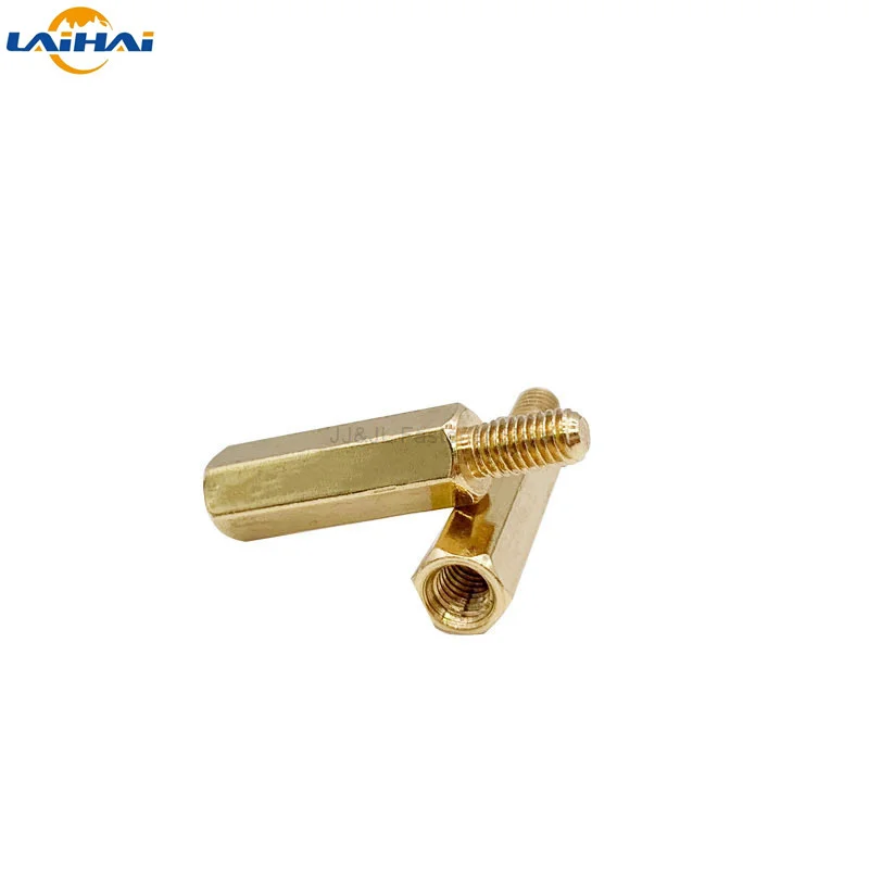 10/50pc Solid Brass Copper M2 M2.5 M3 M4 Hex Standoff Hexagon Pillar M-F F-F Male-Female Female Spacer for PCB Board Motherboard