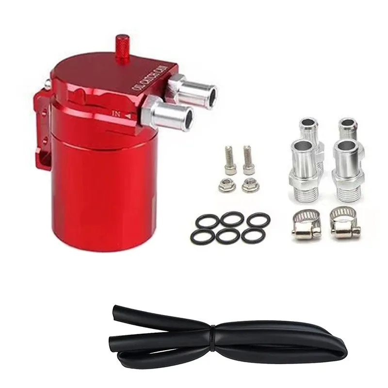 300ml Aluminum Oil Catch Can Universal Engine Waste Oil Separator Tank Replacement Parts