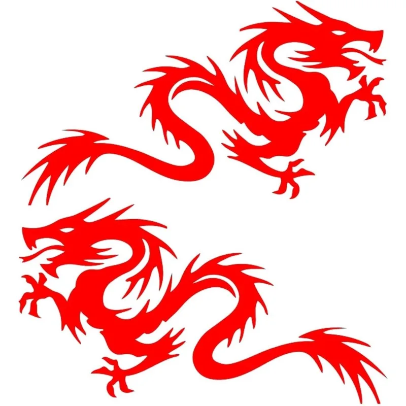 1set Tribal Black Dragon Vinyl Sticker Waterproof for Car Motorcycle RV Fuel Tank Luggage Fridge Wall Door Gift
