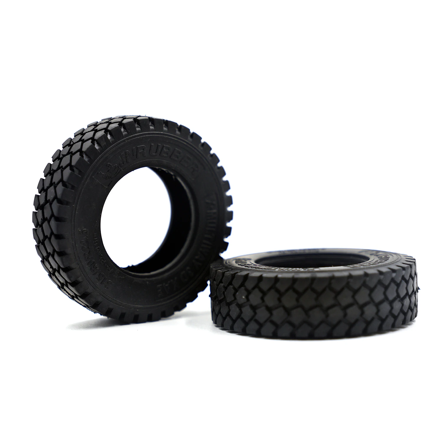 1 par de roda de cascalho de pneu de borracha para caminhão basculante 1/14 Tamiya RC SCANIA 770S R620 VOLVO 750 Mercedes-Benz ACTROS 3363 MAN peças de carro