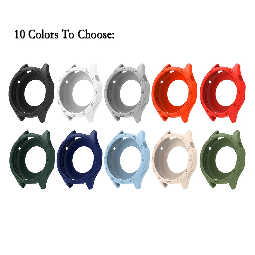 2/3/4pcs For Huawei Watch GT 4 46mm High Quality Silicone Band Compatible Smart Watchband With Super Light Watch Case