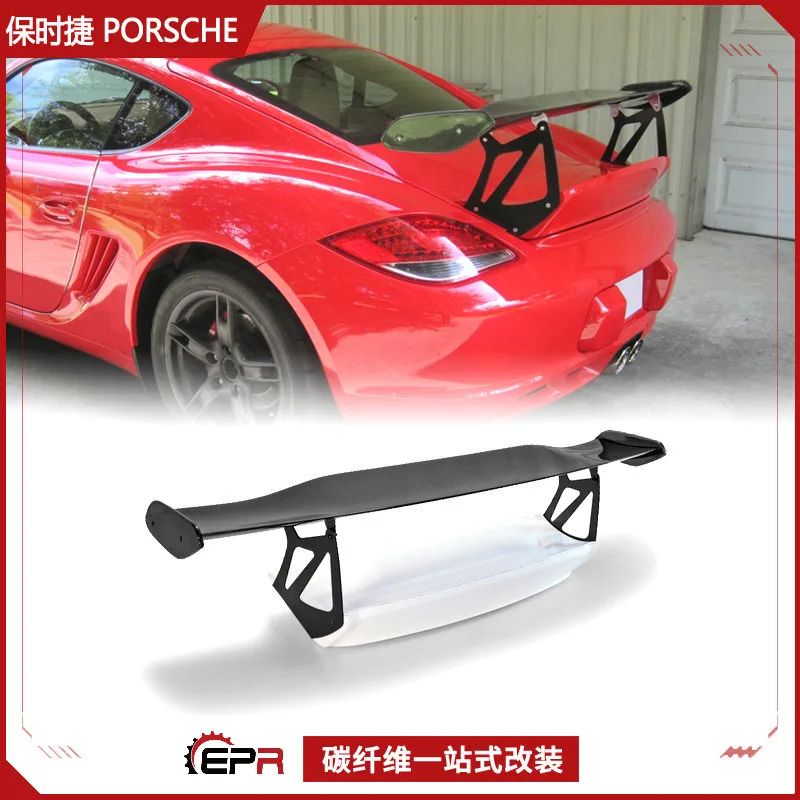 

Suitable for Porsche Cayman 987 Carbon Fiber Modification TypeRS GT Large Tail, Tail Cap Fixed Wind Wing