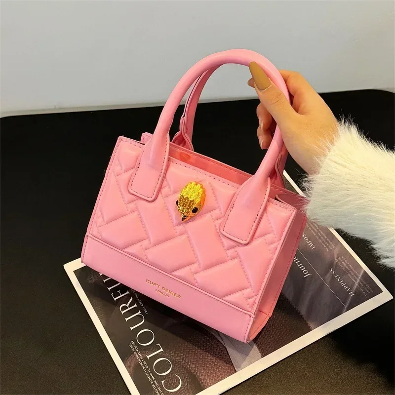 

2025 Diamond Quilted Luxury Convertible Handbag - Top Handle/Shoulder Bag, Multi-Functional Day&Night Elegance