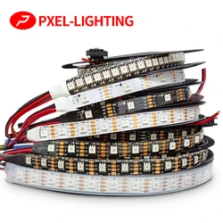 SK9822 listwy RGB Led światła podobne APA102 1m 5m 30 60 144 LED danych i zegar oddzielnie indywidualnie adresowalne IP30 65 67 DC5V