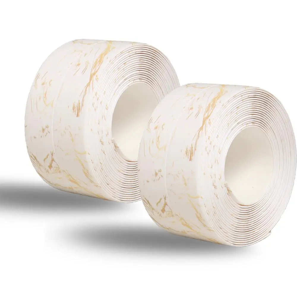 

Самоклеящаяся водонепроницаемая герметизирующая лента длиной 10,5 футов для кухонной раковины, туалета, душа и ванны - 2 шт.