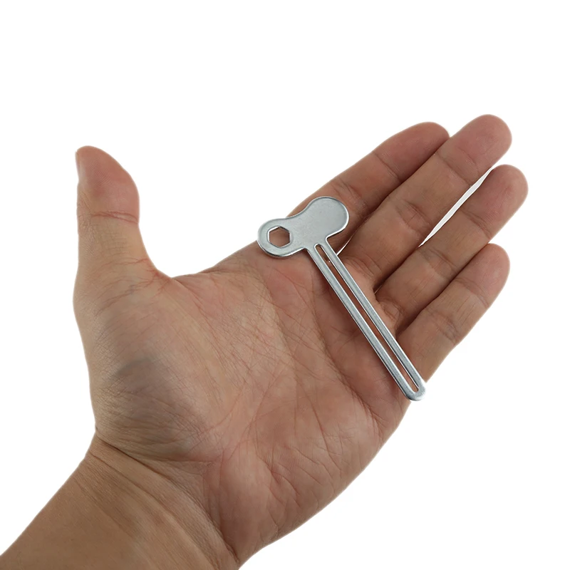 10Pc ห้องน้ำอุปกรณ์เสริมด้วยตนเองยาสีฟัน Squeezer สแตนเลสสตีลหลอด Squeezer ครีมหลอดกุญแจปฏิบัติ Gadget