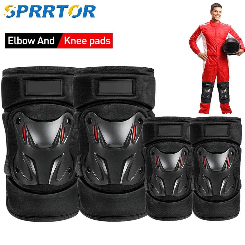 

1 Pair Protective Motorbike Kneepads Elbow Support Motocross Motorcycle Knee Pads Racing Guards Protection Protective Gear