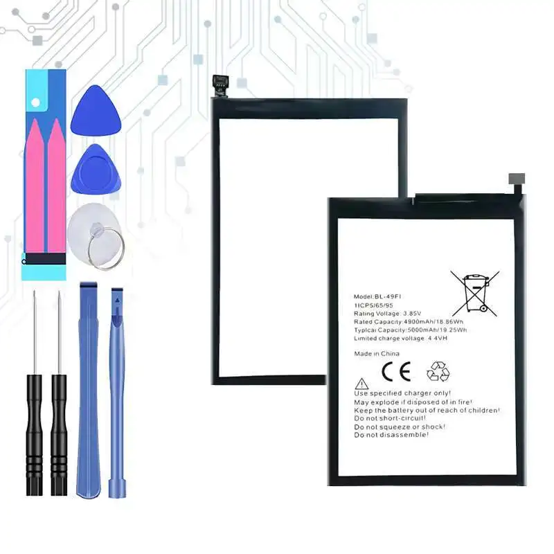 

Mobile Phone Battery 5000mAh For Itel P37 P36 Pro P36Pro Long-Lasting BL-49Fi Premium Replacement