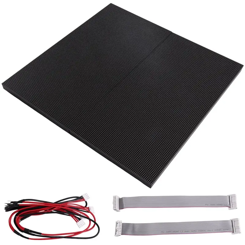 FEDI-2Pcs P2.5 Indoor Full Color LED Display Board P2.5 LED Screen Panel HUB75 P2.5 LED Panel Matrix 320X160mm 128X64 Pixels