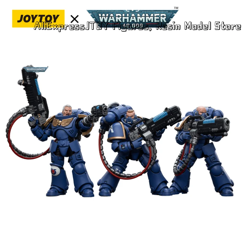 JOYTOY-Hellblasters Anime Modelo Militar, Figuras de Ação, Frete Grátis, 40K, 1:18, 3Pcs por conjunto