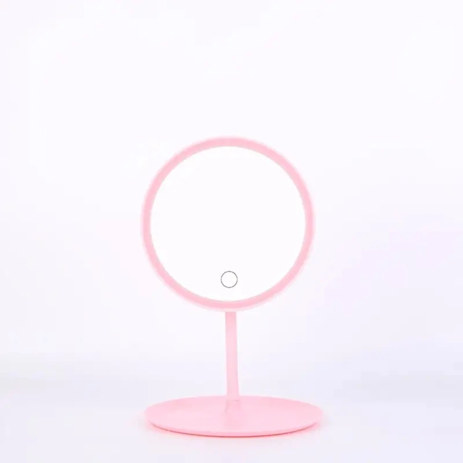 Compact and convenient high definition portable cosmetic makeup mirror with rechargeable battery. Adjustable touch control LED r