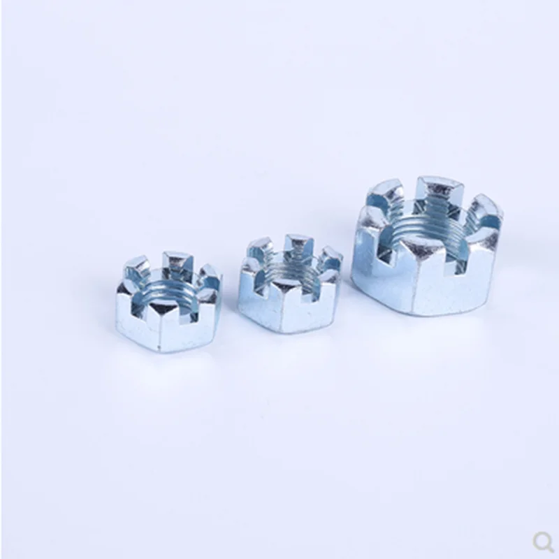 Slotted Hex Castle Nut UNC UNF Thread All Sizes