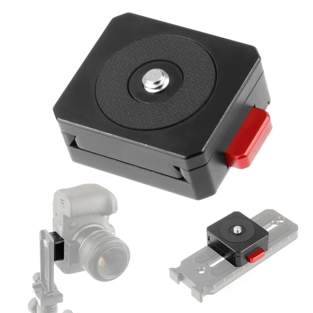 Schnellwechselplattenklemme V-Port Sofortbildkamera-Montage für DJI Ronin RS2 RS3 Gimbal Stabilisator Videostativ Schnellschalter-Kit – Detail 4