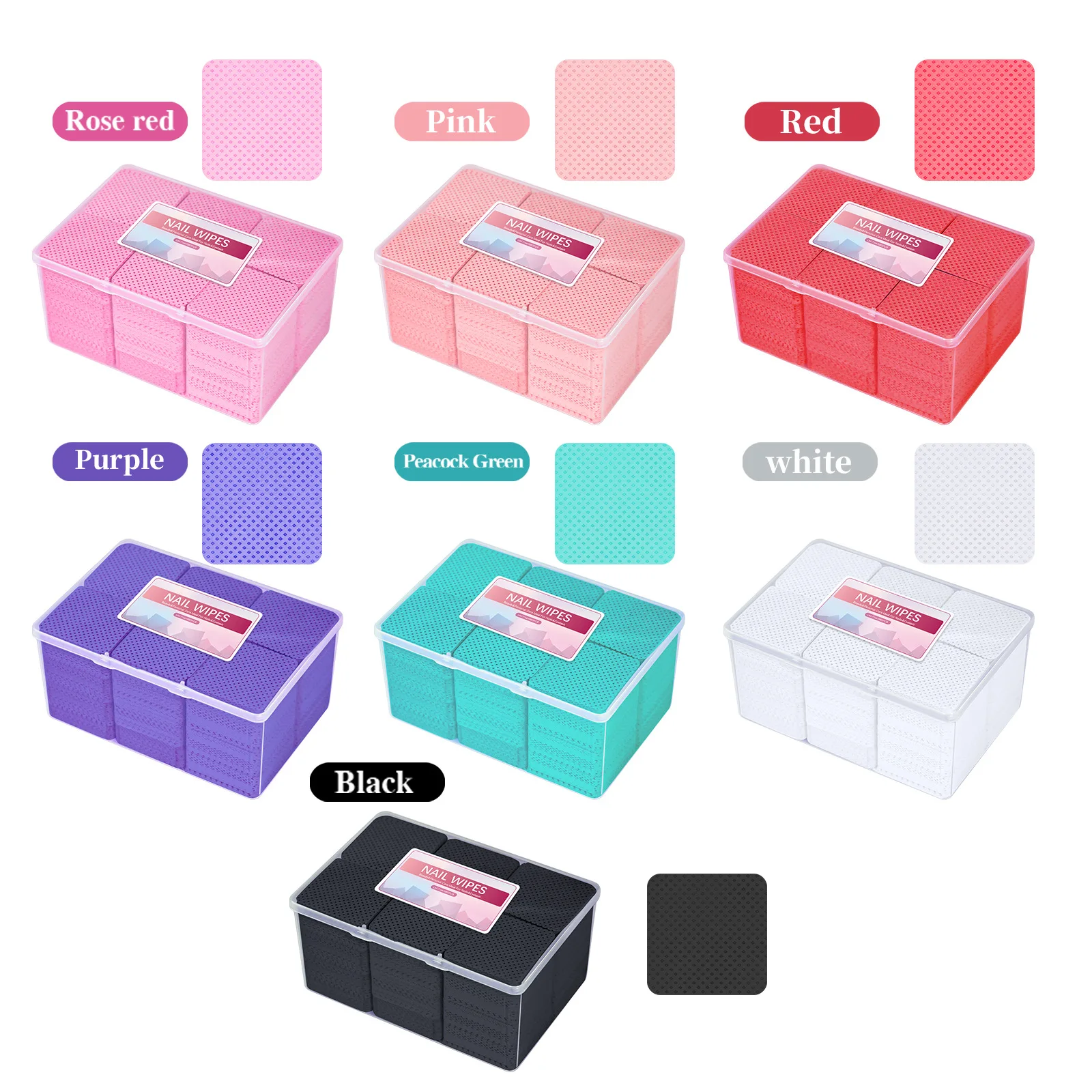 1080 PCS Lint Free Nail Cotton Pads For Nail Polish Removal Nail Wipes Magic Cleaning Sheets Box Refill For Salon And Home Use