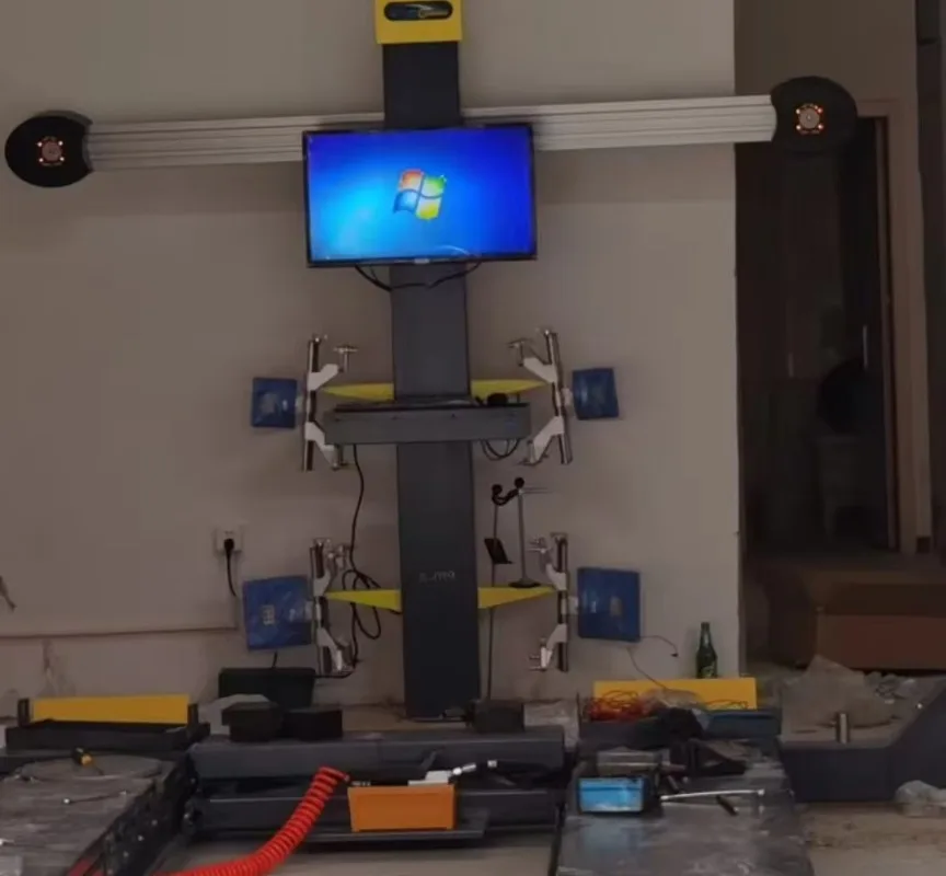 Best Design Eiland 3D Wheel Aligner with LED Display and 200rpm Balancing Speed for Four-Wheeled Vehicle Alignment