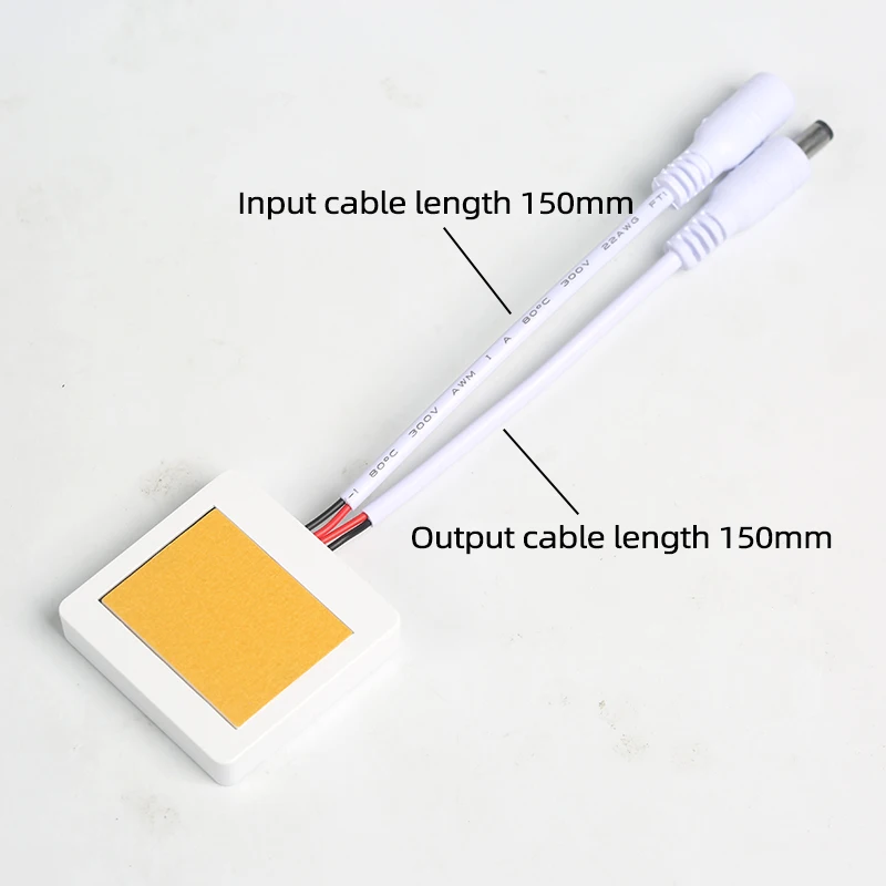 Joli à capteur tactile LED ultramince, bois, marbre, céramique, fonction de gradation continue, 12V, 5A, 60W