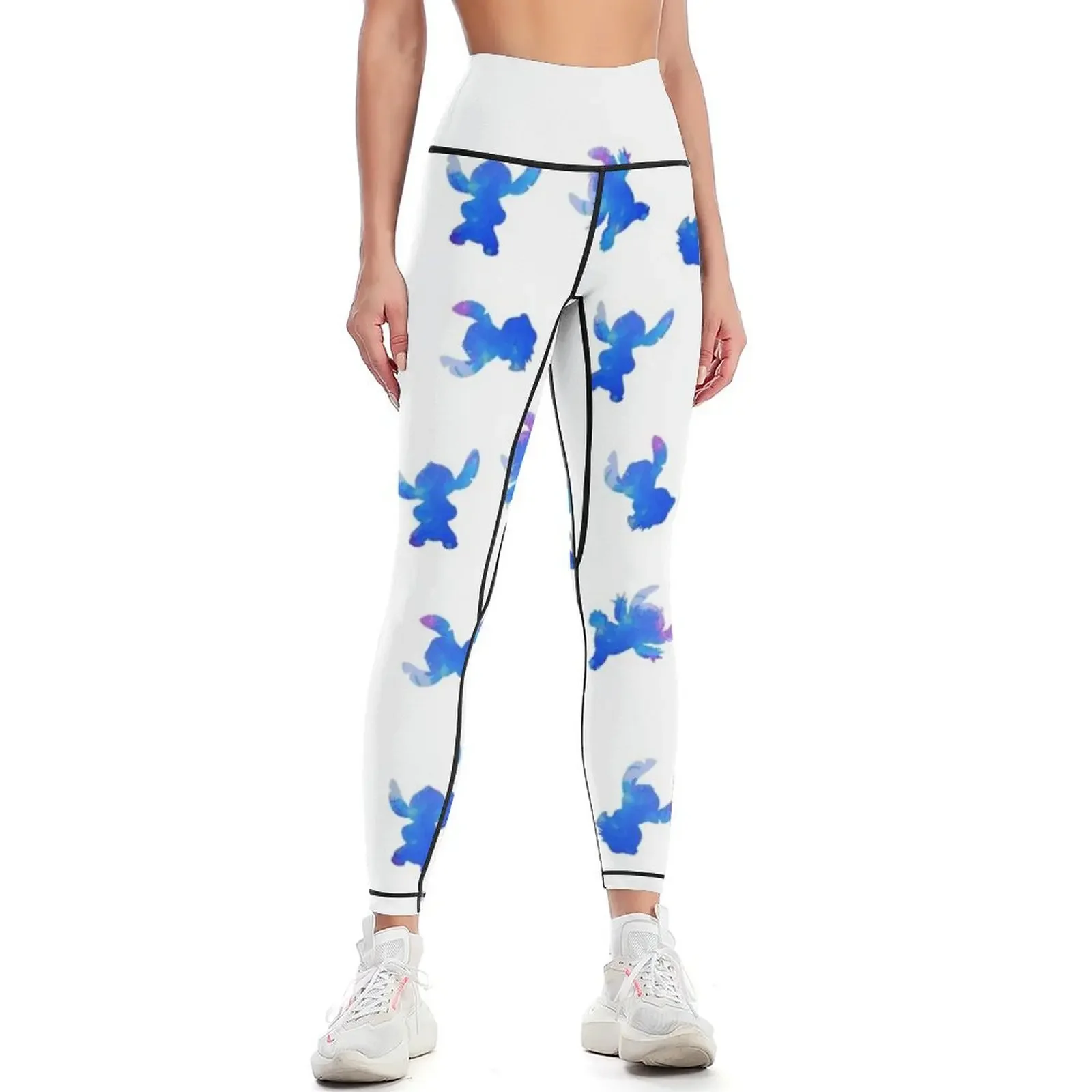 

Alien Inspired Silhouette Leggings gym top Women's sportswear Tight fitting woman legging gym Womens Leggings