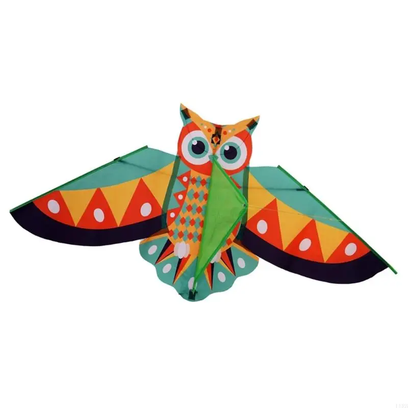 Con cú hình con diều màu sắc đầy màu sắc cho trẻ với khung sợi thủy tinh bền ra ngoài trời vui nhộn L8RB