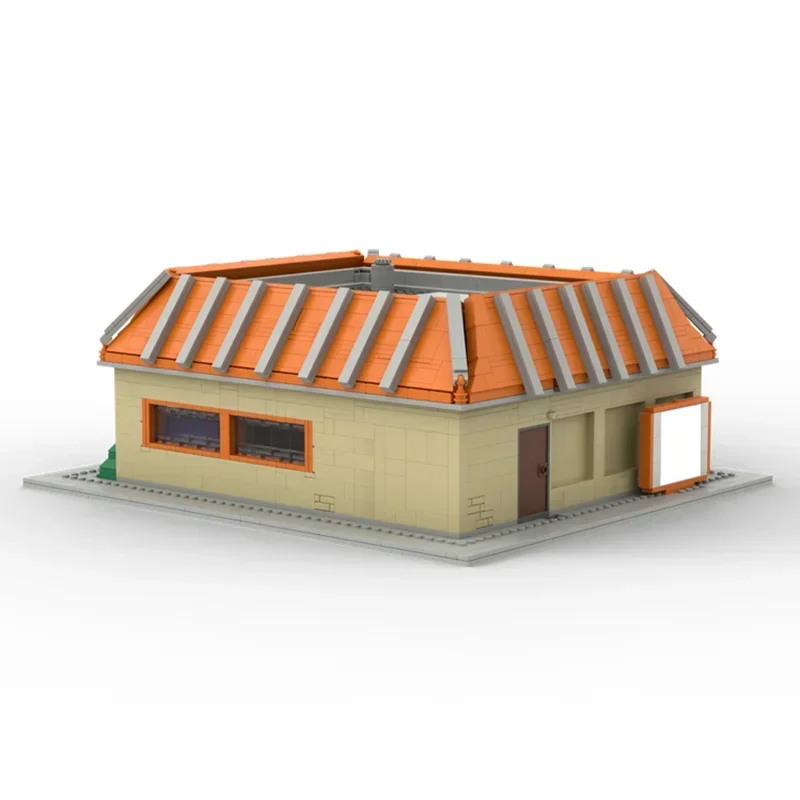 도시 스트리트 뷰 함부르크 레스토랑 모델 Moc 빌딩 벽돌 버거 아키텍처 기술 모듈러 블록 선물 크리스마스 완구