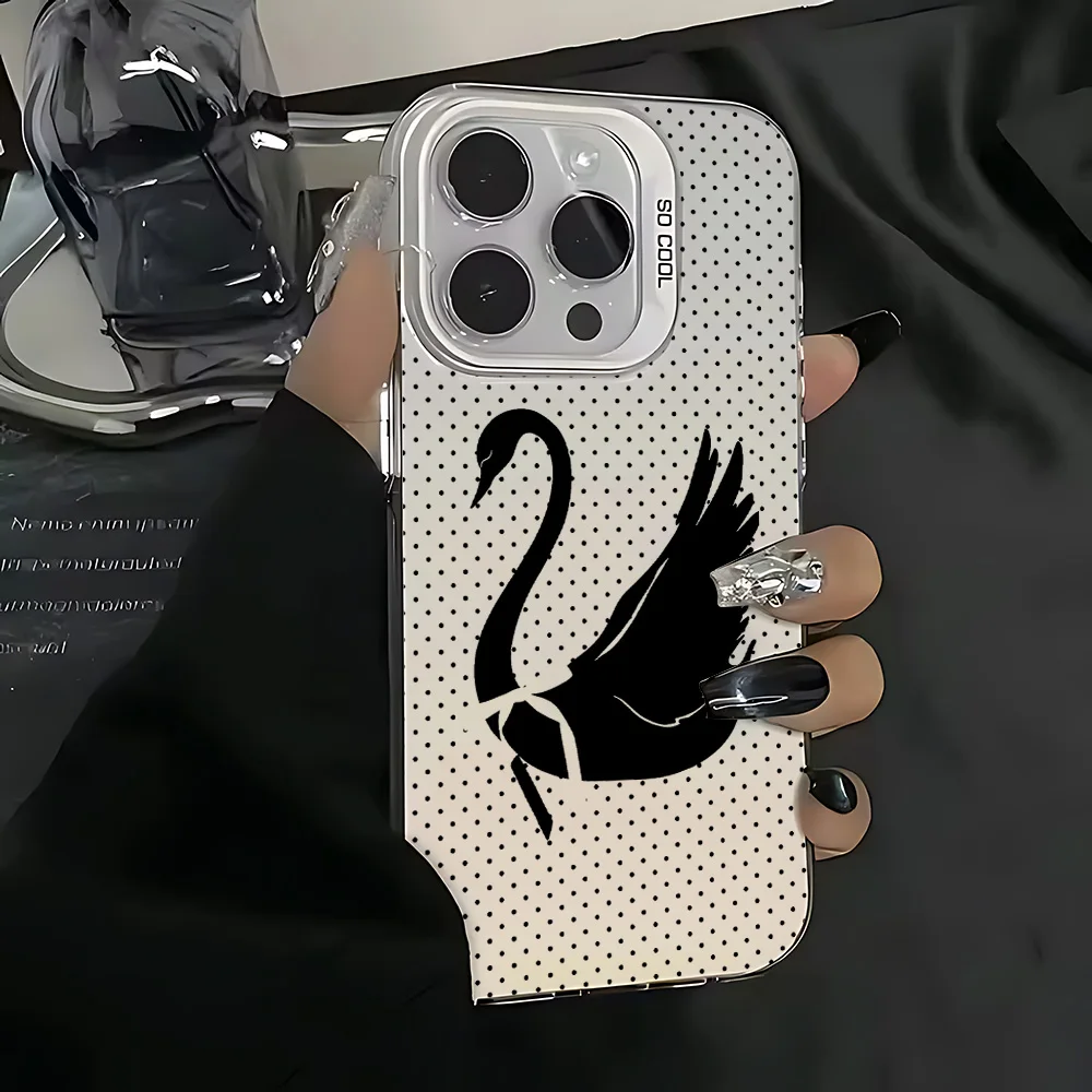 Wave Dot Black Swan Phone Case for Infinix Hot Note Zero 60i 60 50 40 30 30i 20 12 Smart 10 9 8 7 6 5 Pro Plus 4G 5G Back Cover - view 2