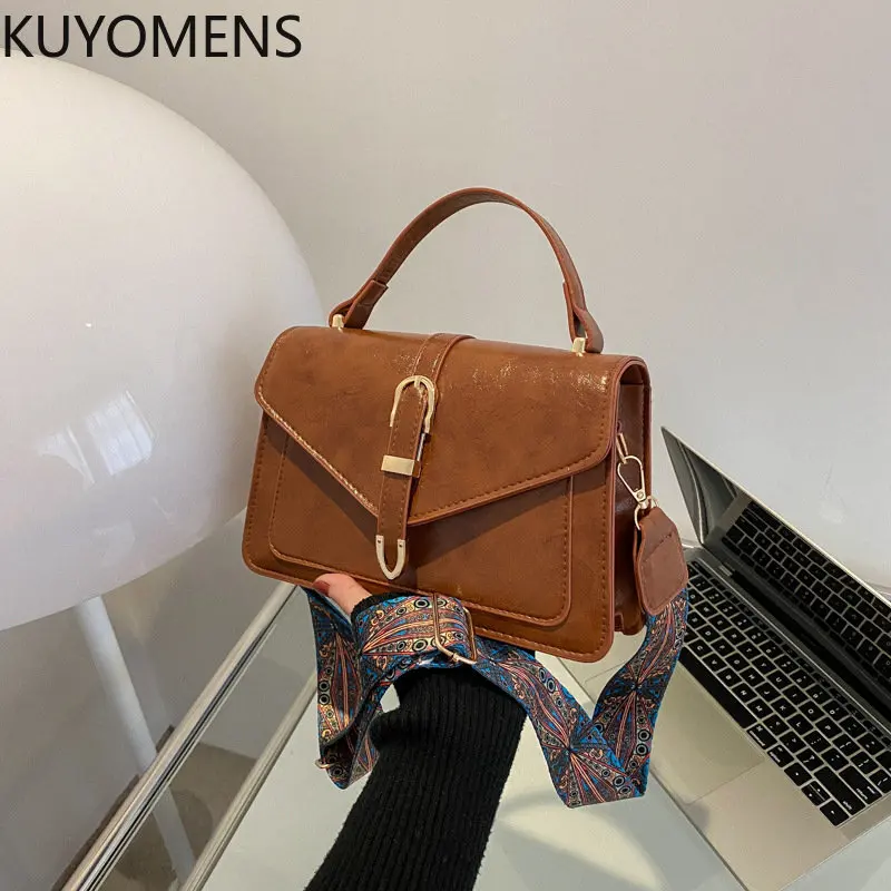 Korean Style Fashion Shoulder Bag Ladies Handbags And Purses Chain Strap Crossbody Bags For Women Solid Pu Leather Cross Body