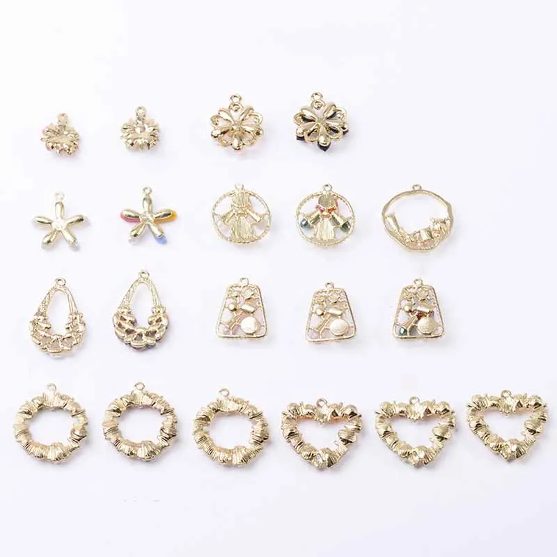 Candy Color Faceted Stone Penndant Crystal Craft Supplies for Diy Manualidade Accessories Decor Rhinestone Charm for Clothes