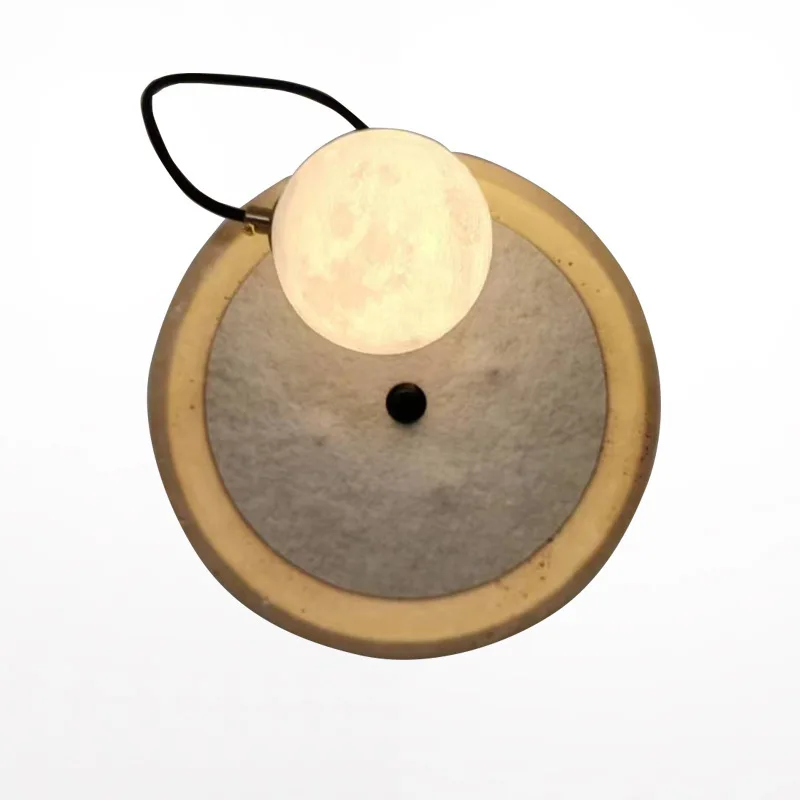 

Japanese-style wabi-sabi wind bedroom bedside wall lamp cream wind living room aisle entrance designer retro homestay