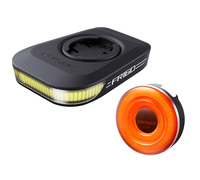 RAVEMEN Bike Light Set Bicycle LED Front Rear Headlight Taillight Rechargeable Lamp Compatible with Garmin Safe LS03(FR160+CL05)