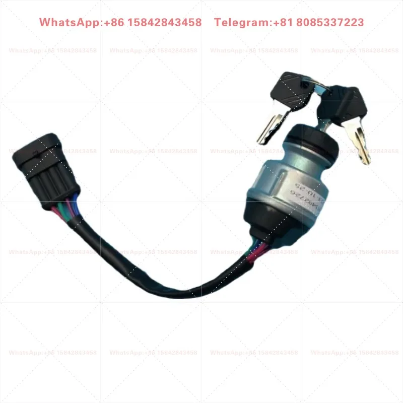 4 Wire Power Lock Ignition Switch JK432 7915492726 Electric Forklift Starting Key Accessory