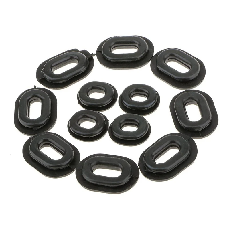 36Pcs Motorcycle Rubber Side Cover Grommets Replacement Gasket Fairings For CG125