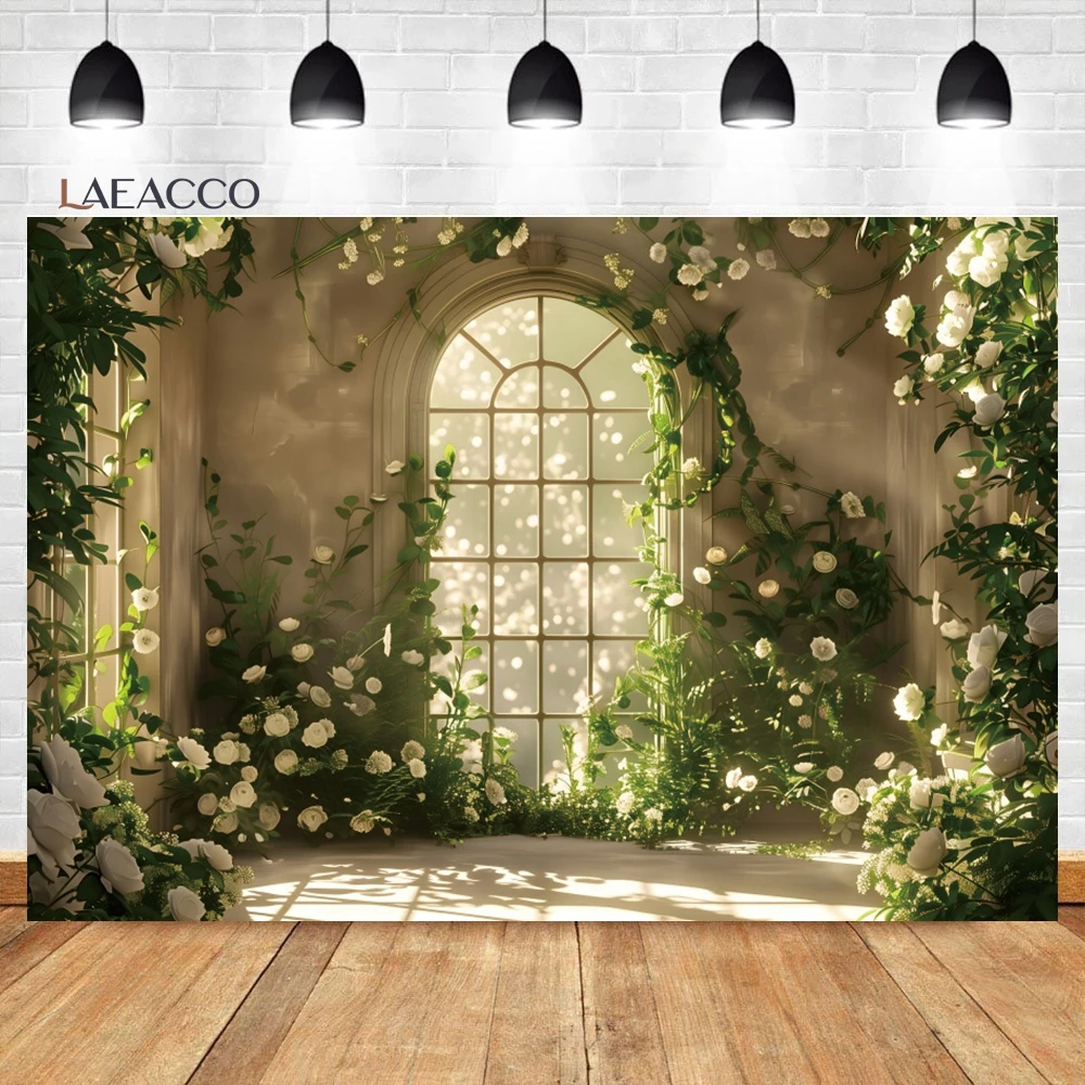 Laeacco Fantasy Forest Garden Backdrop Spring Fairy Flowers Butterfly Girls Birthday Wedding Porttrait Photography Background