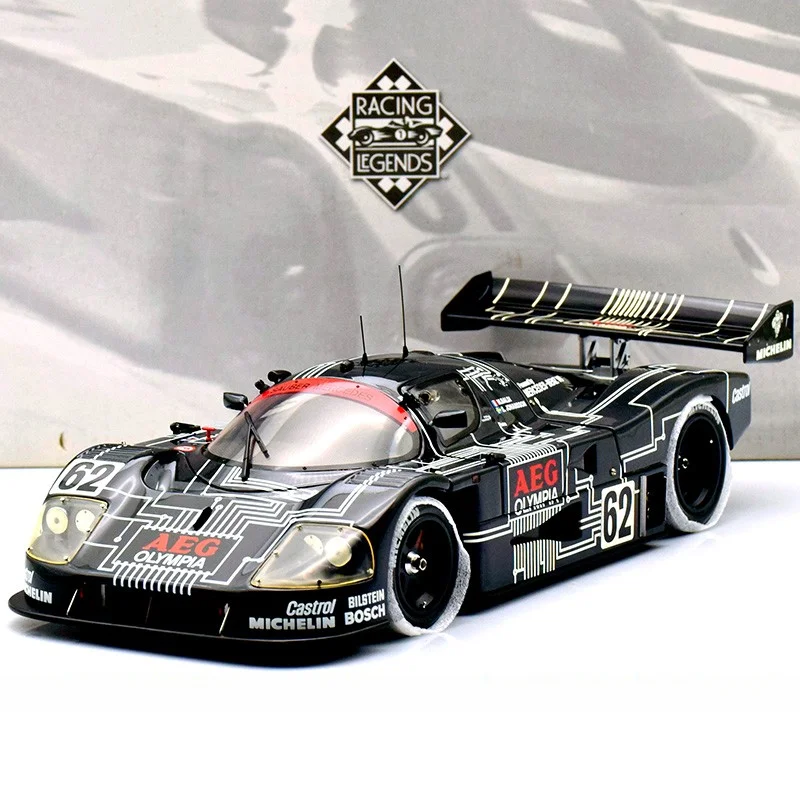 EXOTO 1:18 Saubo C9 #62 Circuit Board Le Mans Simulation Limited Edition All Open Alloy Metal Static Car Model Toy Gift