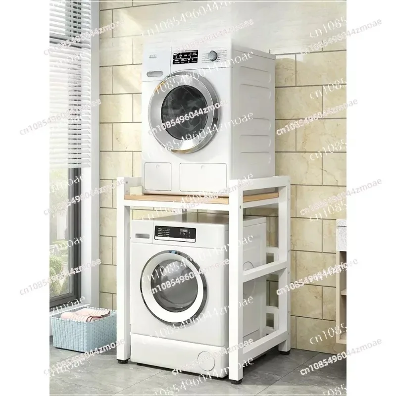 

Washing machine storage rack, drum, double-layer floor to ceiling balcony, laundry detergent rack, dryer, dishwasher, stacking