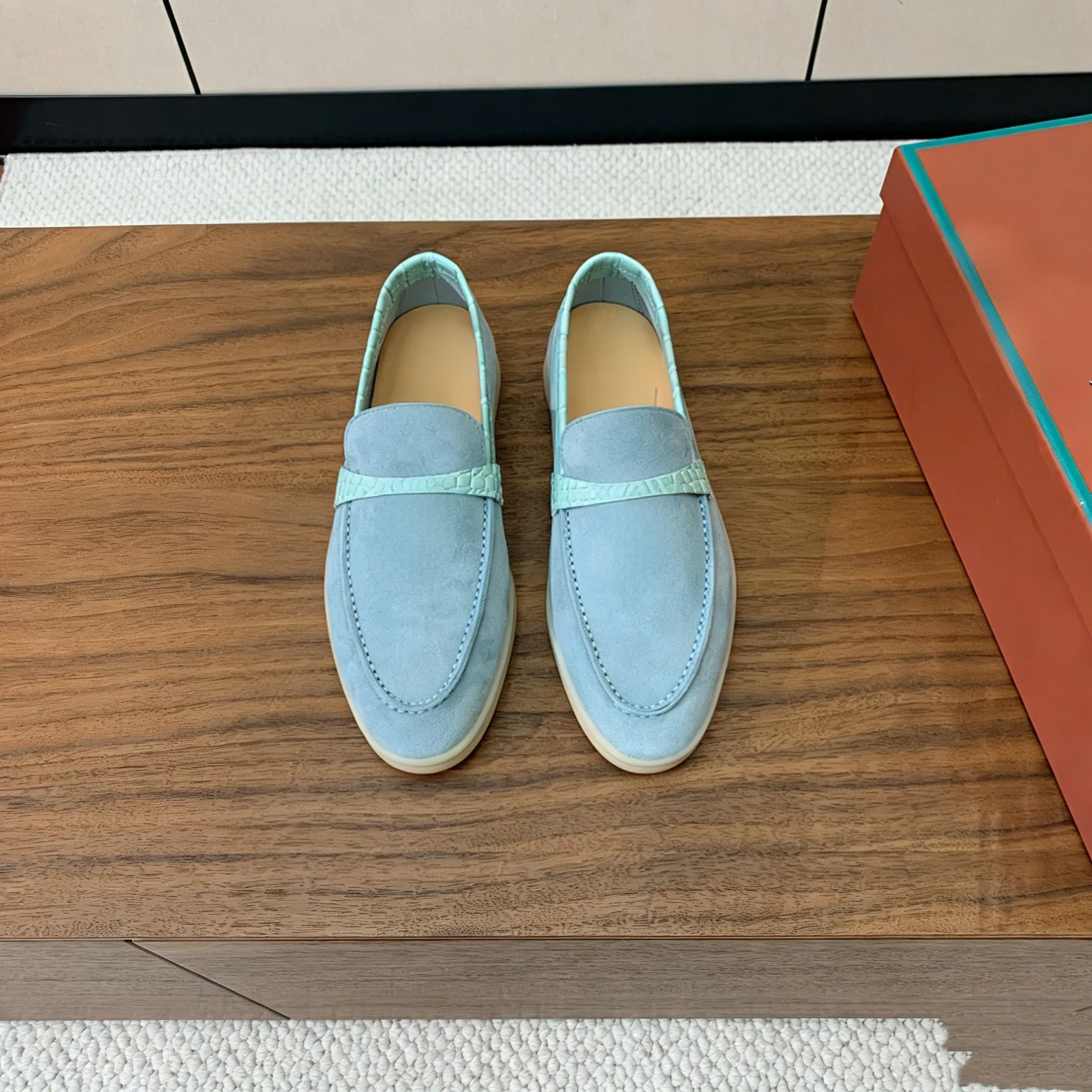 

High-Quality Fashionable Ladies' Casual Shoes Leather Comfortable Footwear Stylish Trendy Sheepskin Footgear -5