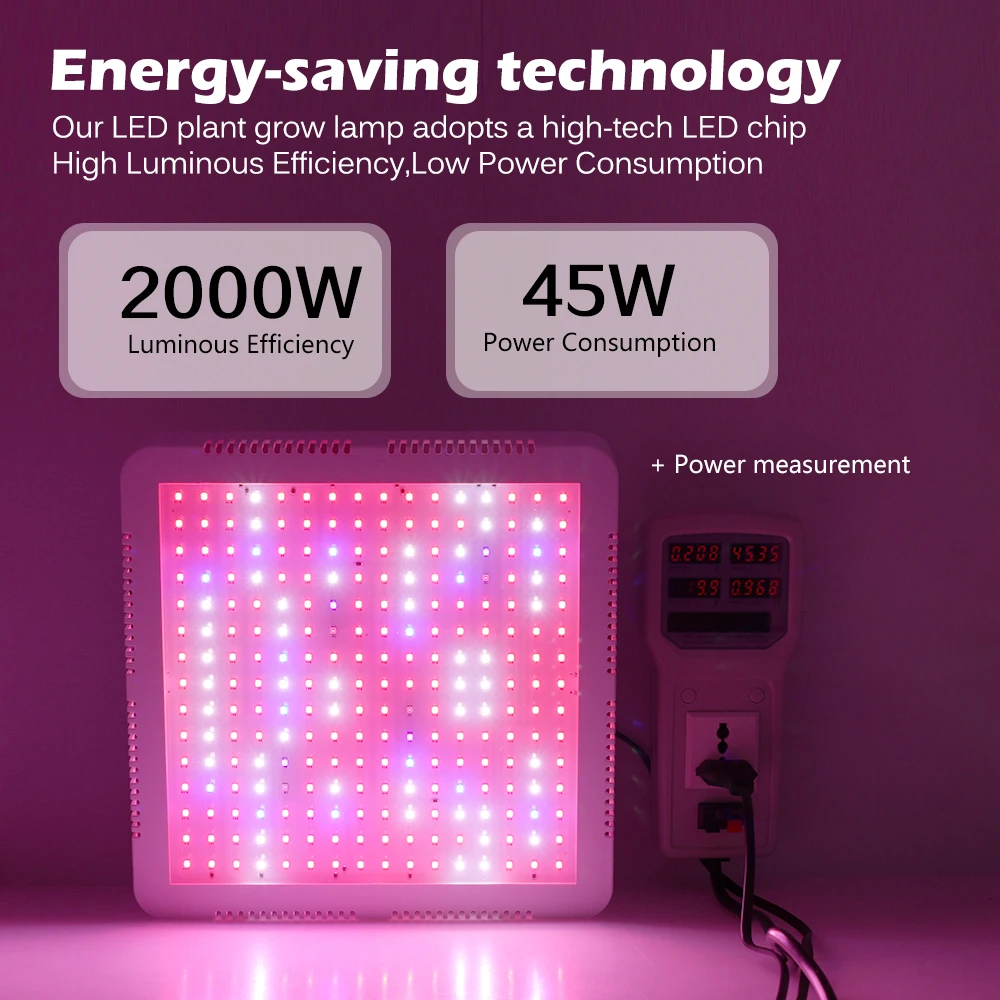 2000W LED Grow Light Full Spectrum Phytolamp For Plants Light 85-265V LED Light Greenhouse Tent Hydroponics Seeding Growing Lamp