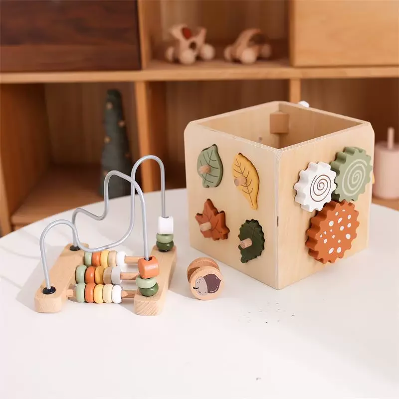 Giocattolo per bambini Puzzle in legno Casa delle bambole occupata Scatola del tesoro Educazione Montessori Giochi da tavolo occupati Matematica Giocattolo sensoriale Giocattoli interattivi