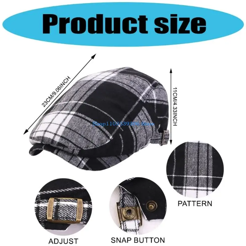 قبعة بيريه قطنية مربعة عتيقة 400A، قبعة خفيفة الوزن، تصميم مسامي، مثالية للمغامرات الخارجية #6