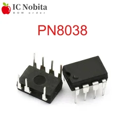 비절연 보조 전원 칩 내장, PN8038 DIP-7, 12V 출력, 650V, 7.2W IC, 정품, 5 개