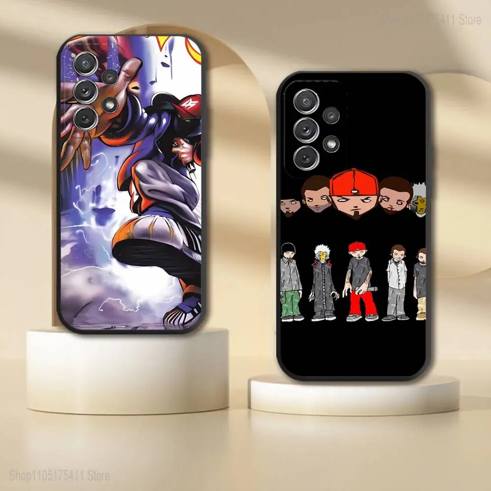 

L-LimpS B-Bizkit Band Phone Case For Samsung S 25,24,23,22,30,21,10,9,Ultra,Plus,Lite,FE,4,5G Black Soft Case